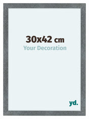 Como MDF Cornice 30x42cm Ferro Spazzato Davanti Dimensione | Yourdecoration.it