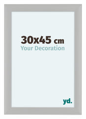 Como MDF Cornice 30x45cm Bianco Grana Di Legno Davanti Dimensione | Yourdecoration.it