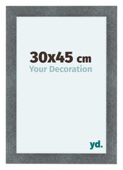 Como MDF Cornice 30x45cm Ferro Spazzato Davanti Dimensione | Yourdecoration.it