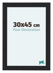 Como MDF Cornice 30x45cm Nero Grana Di Legno Davanti Dimensione | Yourdecoration.it