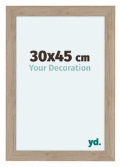 Como MDF Cornice 30x45cm Quercia Chiaro Davanti Dimensione | Yourdecoration.it