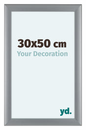 Como MDF Cornice 30x50cm Argento Opaco Davanti Dimensione | Yourdecoration.it