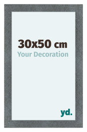 Como MDF Cornice 30x50cm Ferro Spazzato Davanti Dimensione | Yourdecoration.it