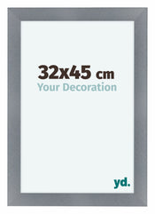 Como MDF Cornice 32x45cm Alumium Spazzolato Davanti Dimensione | Yourdecoration.it