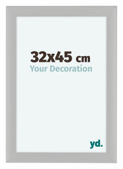 Como MDF Cornice 32x45cm Grana Di Legno Bianco Davanti Dimensione | Yourdecoration.it