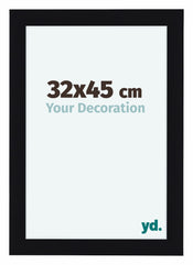 Como MDF Cornice 32x45cm Nero Lucente Davanti Dimensione | Yourdecoration.it