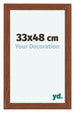 Como MDF Cornice 33x48cm Noce Davanti Dimensione | Yourdecoration.it