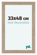 Como MDF Cornice 33x48cm Quercia Chiaro Davanti Dimensione | Yourdecoration.it