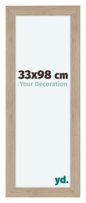 Como MDF Cornice 33x98cm Quercia Chiaro Davanti Dimensione | Yourdecoration.it