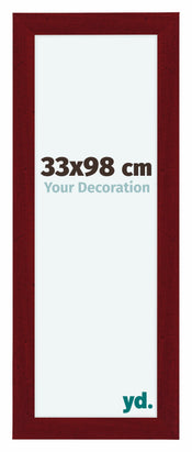 Como MDF Cornice 33x98cm Vino Rosso Spazzato Davanti Dimensione | Yourdecoration.it