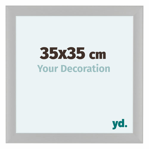 Como MDF Cornice 35x35cm Bianco Grana Di Legno Davanti Dimensione | Yourdecoration.it