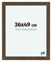 Como MDF Cornice 36x49cm Oro Antico Davanti Dimensione | Yourdecoration.it