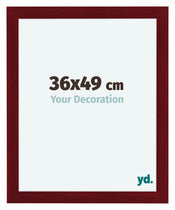 Como MDF Cornice 36x49cm Vino Rosso Spazzato Davanti Dimensione | Yourdecoration.it