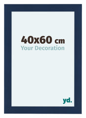 Como MDF Cornice 40x60cm Blu Scuro Spazzato Davanti Dimensione | Yourdecoration.it