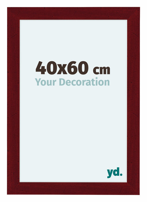 Como MDF Cornice 40x60cm Vino Rosso Spazzato Davanti Dimensione | Yourdecoration.it