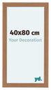 Como MDF Cornice 40x80cm Noce Chiaro Davanti Dimensione | Yourdecoration.it