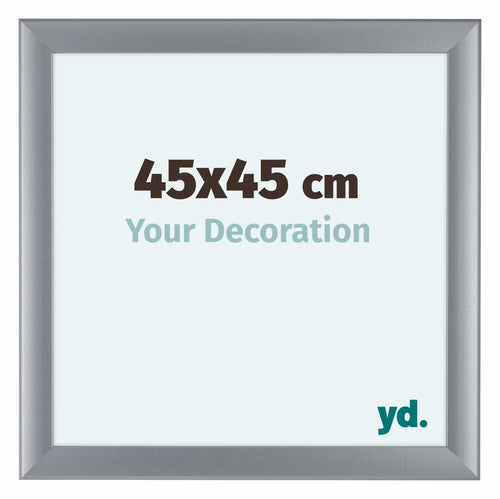 Como MDF Cornice 45x45cm Argento Opaco Davanti Dimensione | Yourdecoration.it