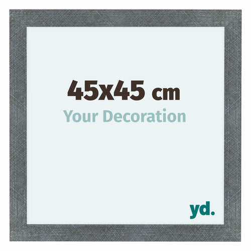 Como MDF Cornice 45x45cm Ferro Spazzato Davanti Dimensione | Yourdecoration.it