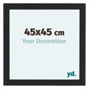 Como MDF Cornice 45x45cm Nero Grana Di Legno Davanti Dimensione | Yourdecoration.it