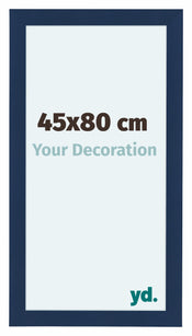 Como MDF Cornice 45x80cm Blu Scuro Spazzato Davanti Dimensione | Yourdecoration.it