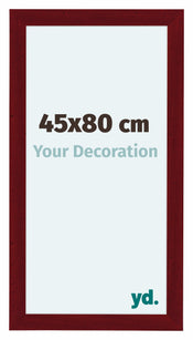 Como MDF Cornice 45x80cm Vino Rosso Spazzato Davanti Dimensione | Yourdecoration.it