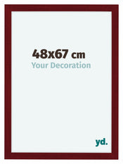 Como MDF Cornice 48x67cm Vino Rosso Spazzato Davanti Maat | Yourdecoration.it