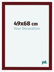 Como MDF Cornice 49x68cm Vino Rosso Spazzato Davanti Maat | Yourdecoration.it