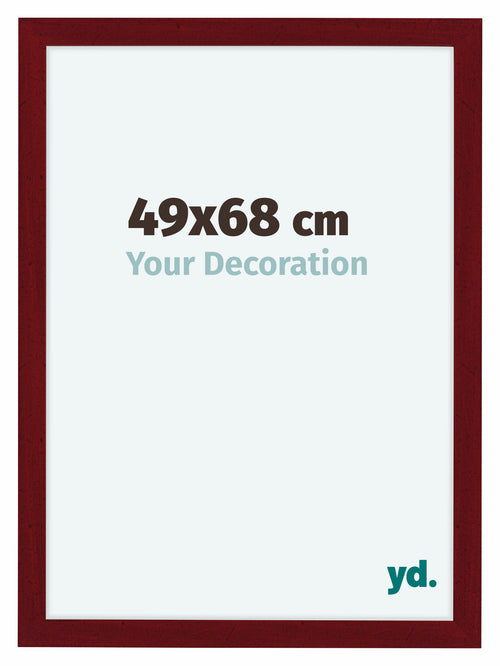 Como MDF Cornice 49x68cm Vino Rosso Spazzato Davanti Maat | Yourdecoration.it