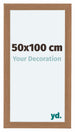 Como MDF Cornice 50x100cm Noce Chiaro Davanti Dimensione | Yourdecoration.it