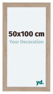 Como MDF Cornice 50x100cm Quercia Chiaro Davanti Dimensione | Yourdecoration.it