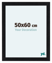 Como MDF Cornice 50x60cm Nero Opaco Davanti Dimensione | Yourdecoration.it