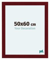 Como MDF Cornice 50x60cm Vino Rosso Spazzato Davanti Dimensione | Yourdecoration.it