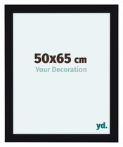 Como MDF Cornice 50x65cm Nero Lucente Davanti Dimensione | Yourdecoration.it