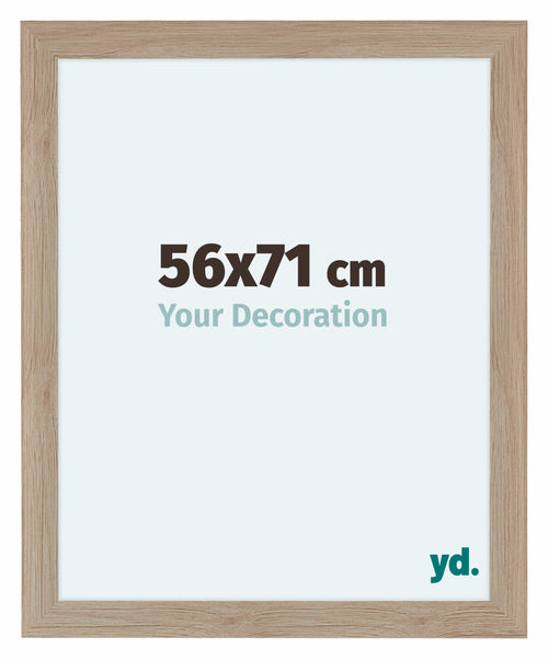 Como MDF Cornice 56x71cm Quercia Chiaro Davanti Dimensione | Yourdecoration.it