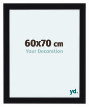 Como MDF Cornice 60x70cm Nero Lucente Davanti Dimensione | Yourdecoration.it