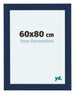 Como MDF Cornice 60x80cm Blu Scuro Spazzato Davanti Dimensione | Yourdecoration.it