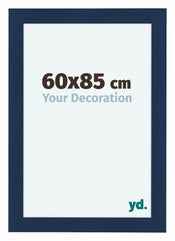 Como MDF Cornice 60x85cm Blu Scuro Spazzato Davanti Dimensione | Yourdecoration.it