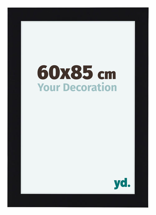 Como MDF Cornice 60x85cm Nero Lucente Davanti Dimensione | Yourdecoration.it