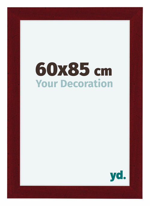 Como MDF Cornice 60x85cm Vino Rosso Spazzato Davanti Dimensione | Yourdecoration.it