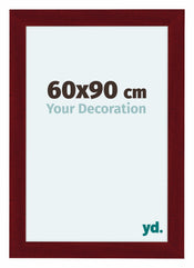 Como MDF Cornice 60x90cm Vino Rosso Spazzato Davanti Dimensione | Yourdecoration.it