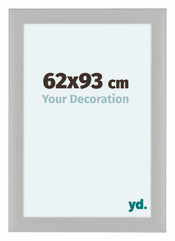 Como MDF Cornice 62x93cm Bianco Grana Di Legno Davanti Dimensione | Yourdecoration.it