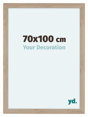 Como MDF Cornice 70x100cm Quercia Chiaro Davanti Dimensione | Yourdecoration.it