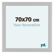 Como MDF Cornice 70x70cm Bianco Opaco Davanti Dimensione | Yourdecoration.it