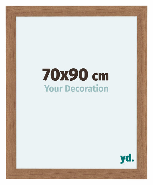 Como MDF Cornice 70x90cm Noce Chiaro Davanti Dimensione | Yourdecoration.it