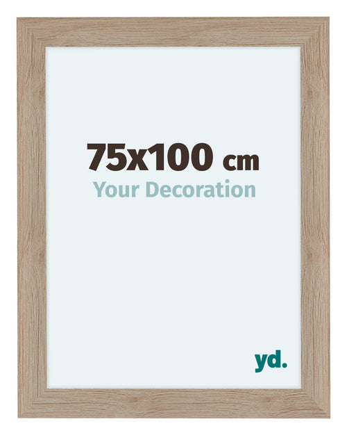 Como MDF Cornice 75x100cm Quercia Chiaro Davanti Dimensione | Yourdecoration.it