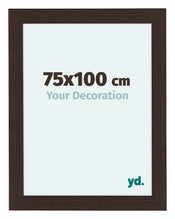 Como MDF Cornice 75x100cm Quercia Scura Davanti Dimensione | Yourdecoration.it