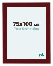 Como MDF Cornice 75x100cm Vino Rosso Spazzato Davanti Dimensione | Yourdecoration.it