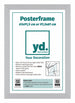 Cornice per Poster 61x91 5cm Argento MDF Davanti Inserto Papier | Yourdecoration.it