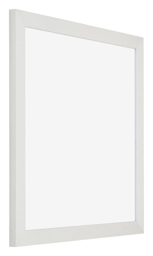 Cornice per Poster MDF 40x40cm Bianco Opaco Davanti Obliquo | Yourdecoration.it