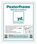 Cornice per Poster Plastica 38x52cm Bianco Lucente Davanti Dimensione | Yourdecoration.it